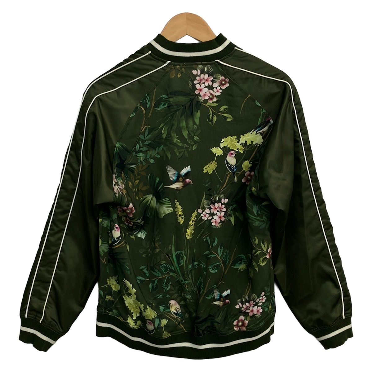 MESSAGERIE(メッサジェリエ) ブルゾン サイズ46 XL メンズ美品 - カーキ×ダークグリーン×マルチ 長袖/ボタニカル柄/春/秋