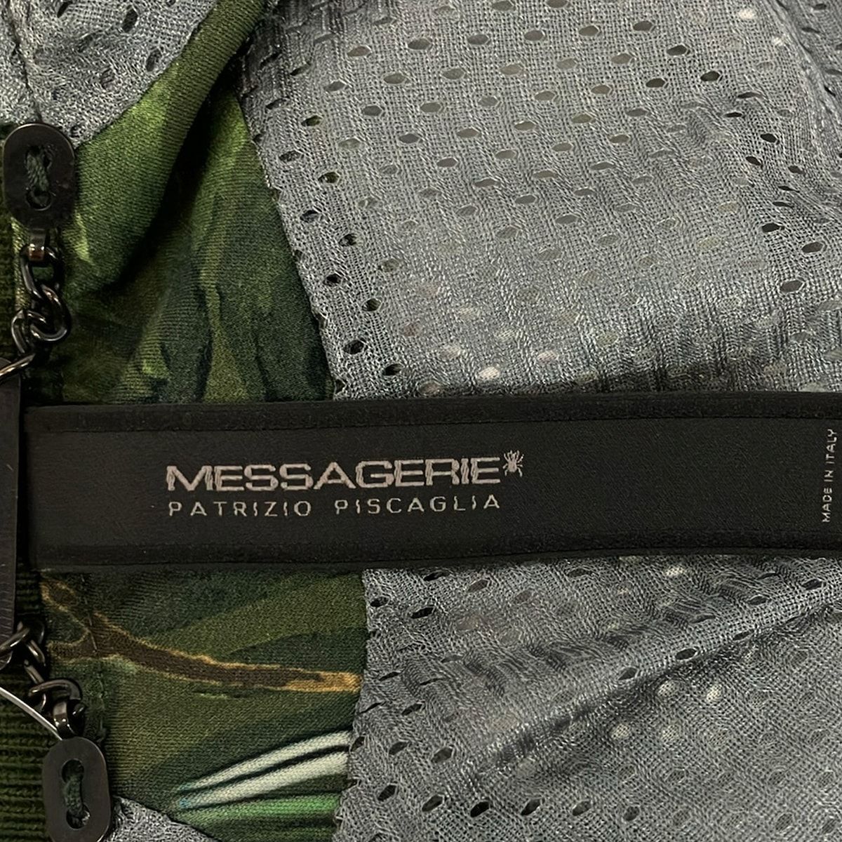 MESSAGERIE(メッサジェリエ) ブルゾン サイズ46 XL メンズ美品 - カーキ×ダークグリーン×マルチ 長袖/ボタニカル柄/春/秋