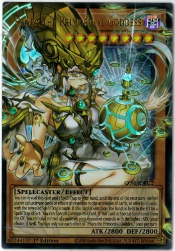 遊戯王　始まりの神ファーラ　オーバーフレーム　英語版　EU版　CORI 遊戯王/英語版/北米版/始まりの神ファーラ/Phara the Primordial