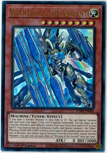 Witness of the Ancient　英語版　EU版　CORI 遊戯王/英語版/北米版/Witness of the Ancient/ウルトラ/1st Edition