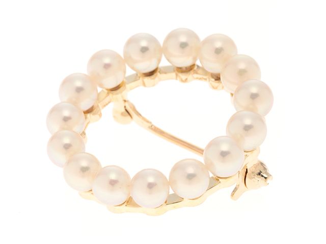 MIKIMOTO ミキモト ジュエリー K14/P/4.7g 貴金属･宝石 ﾌﾞﾛｰﾁ ブローチ_x000D_
 K14ゴールド K14/パール ゴールド レディース【中古】 MIKIMOTO ミキモト ジュエリー K14/P/4.7g 貴金属・宝石 ﾌﾞﾛｰﾁ