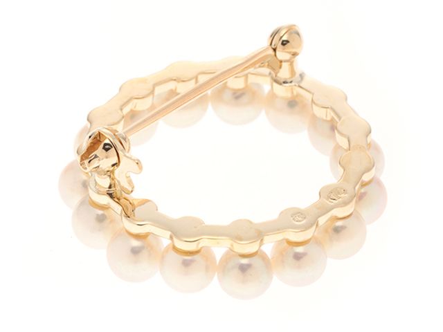 MIKIMOTO ミキモト ジュエリー K14/P/4.7g 貴金属･宝石 ﾌﾞﾛｰﾁ ブローチ_x000D_
 K14ゴールド K14/パール ゴールド レディース【中古】 MIKIMOTO ミキモト ジュエリー K14/P/4.7g 貴金属・宝石 ﾌﾞﾛｰﾁ