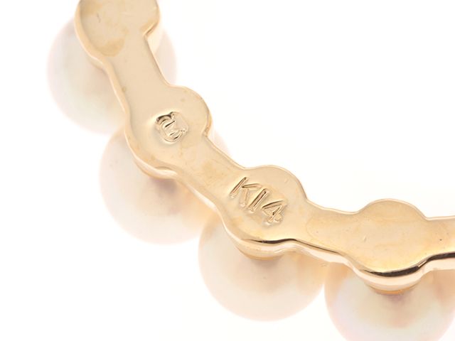 MIKIMOTO ミキモト ジュエリー K14/P/4.7g 貴金属・宝石 ﾌﾞﾛｰﾁ