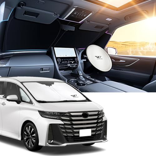 ヴェルファイア 40系 適用 車 フロントガラス サンシェード 日除け 革新的な4層構造 遮熱 カーシェード 車種専用 40系 対応 しかっりフィット 遮光断熱 内装劣化防止 フロントサンシェード 2WAY収納袋付き 収納しやすい ハンドル保 fda8448d