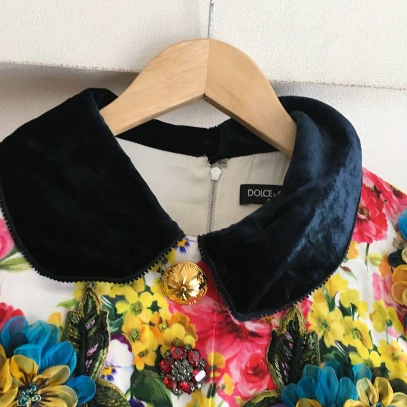 美品 DOLCE & GABBANA ドルチェ＆ガッバーナ フラワー ワンピース42