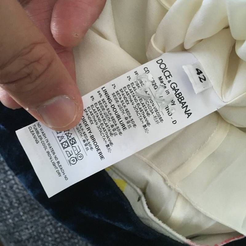 美品 DOLCE & GABBANA ドルチェ＆ガッバーナ フラワー ワンピース42