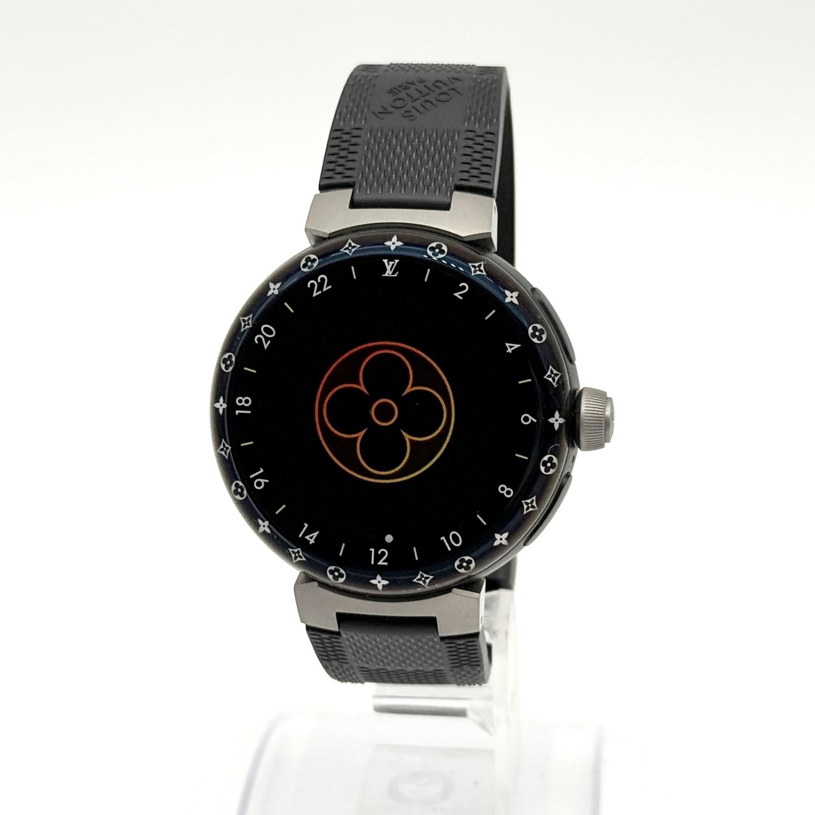 LOUIS VUITTON ルイ・ヴィトン タンブールホライゾン デジタル ラバー スマートウォッチ QAD01Z メンズ 腕時計 稼働品