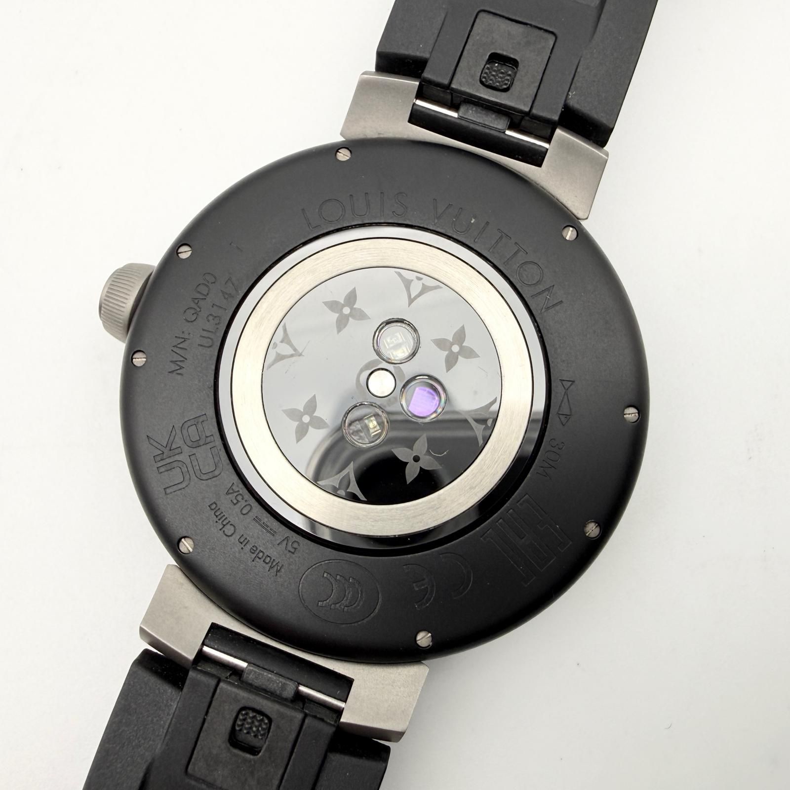 LOUIS VUITTON ルイ・ヴィトン タンブールホライゾン デジタル ラバー スマートウォッチ QAD01Z メンズ 腕時計 稼働品