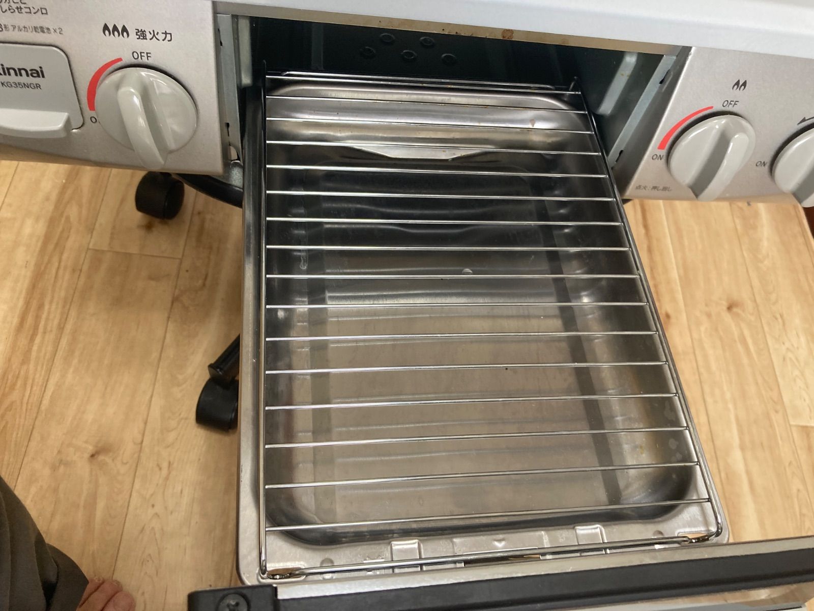 リンナイ ガステーブル プロパン用 KG35NGRL 2023年製 水無片面焼き 