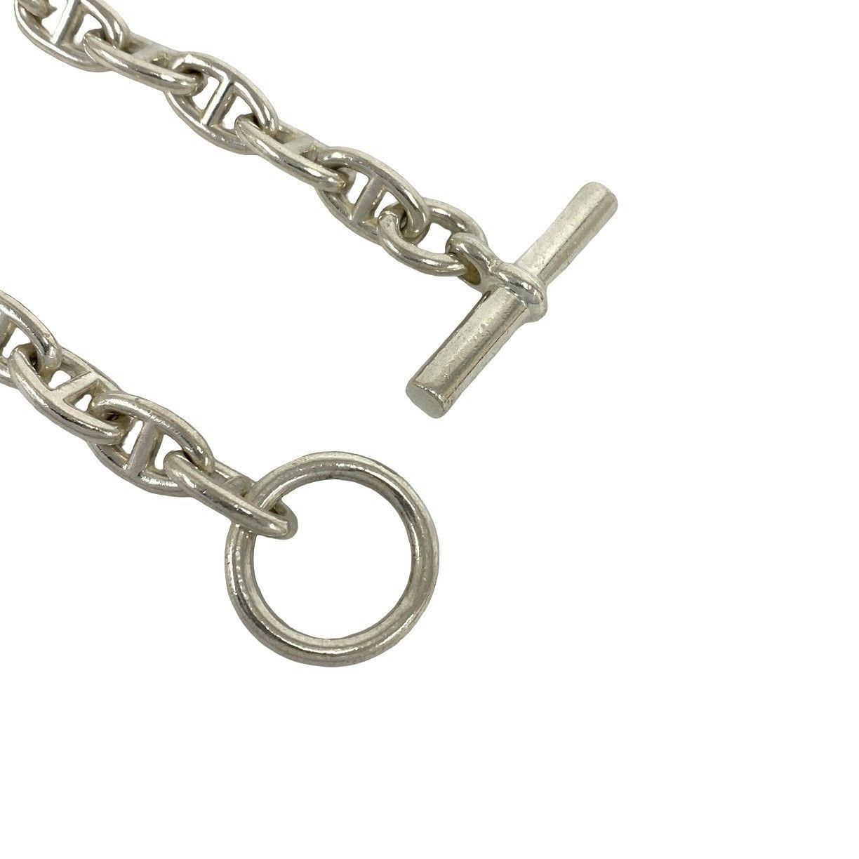 極美品 シェーヌダンクル コマ ブレスレット 極 美品 HERMES エルメス シェーヌダンクル PM 18コマ ブレスレット