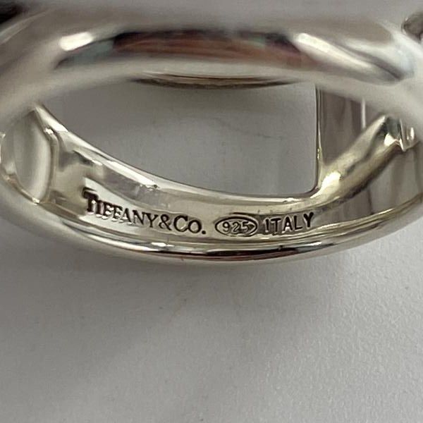 中古】Tiffany オープンダイアグナルリング シルバー ティファニー 925