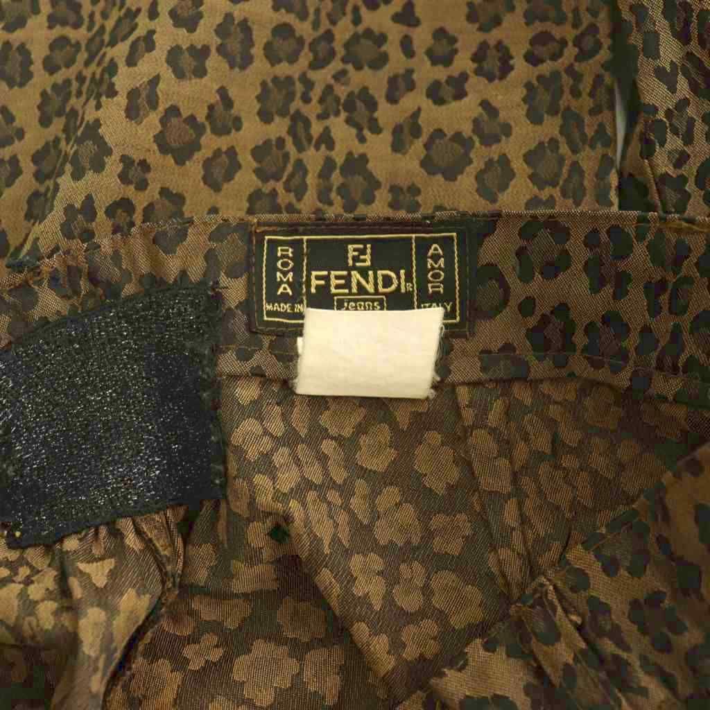 フェンディ FENDI ヴィンテージ スラックスパンツ ストレート ジップ