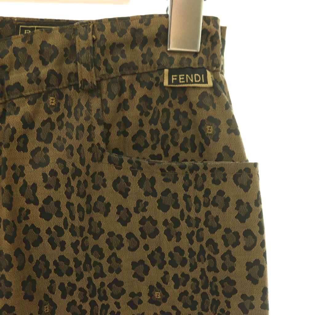 フェンディ FENDI ヴィンテージ スラックスパンツ ストレート ジップ