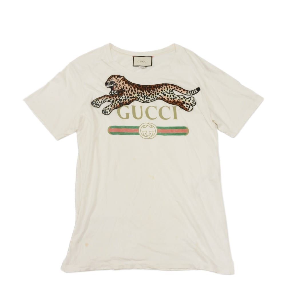 GUCCI グッチ ヴィンテージロゴ レオパード M エンブロイダリー