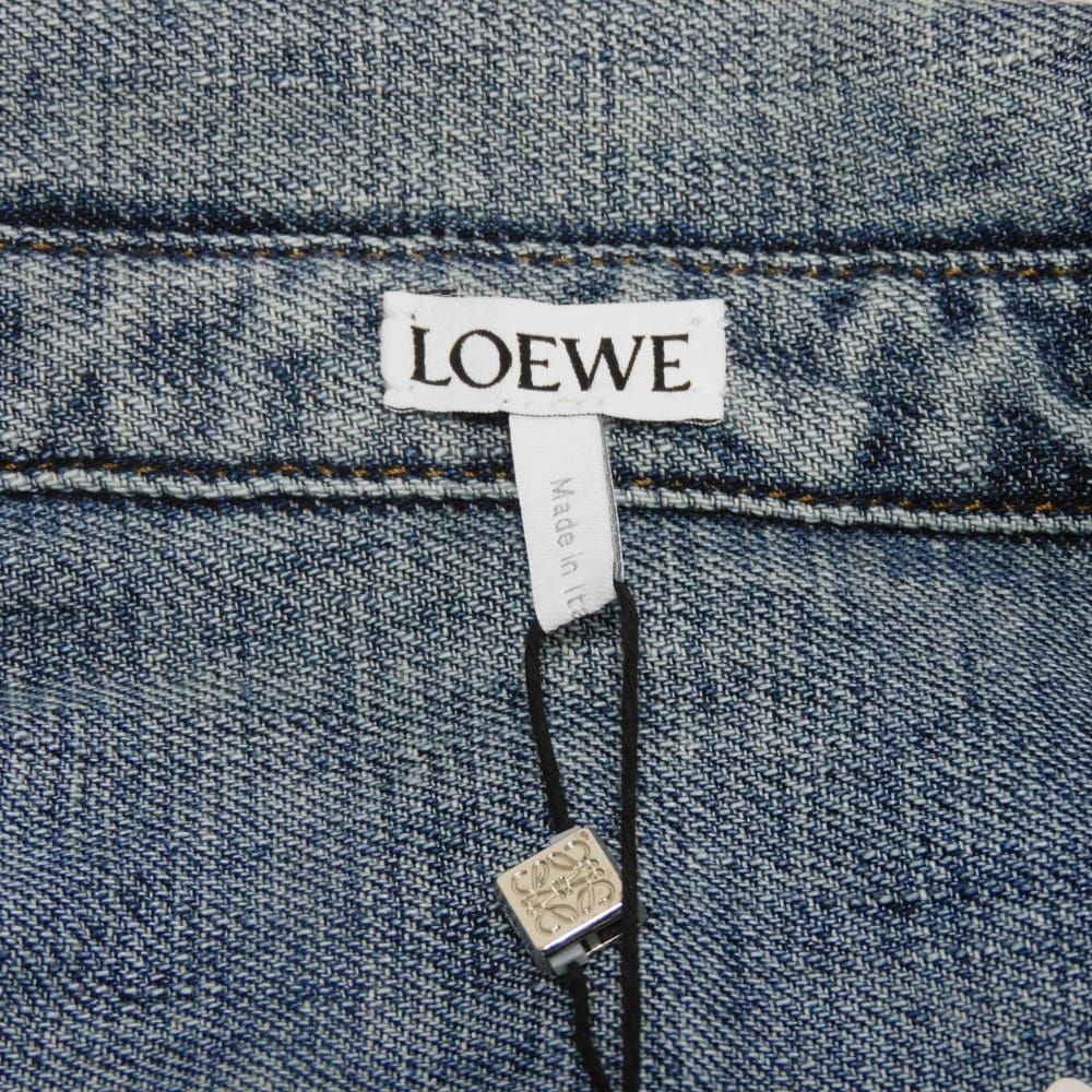 LOEWE ロエベ ドレープ シャツ 32 ウォッシュド アシンメトリー 