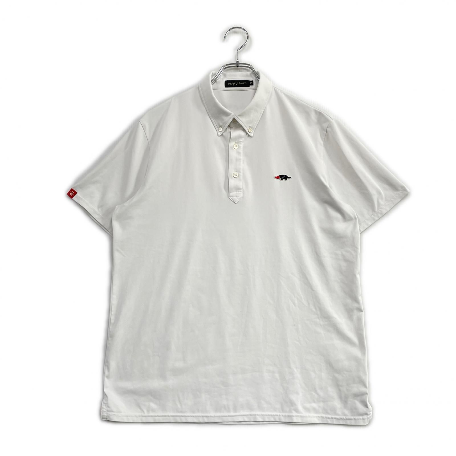 rough & swell ポロシャツ Mサイズ　ホワイト 中古 メンズ ラフ＆スウェル rough&swell 半袖ポロシャツ M ホワイト