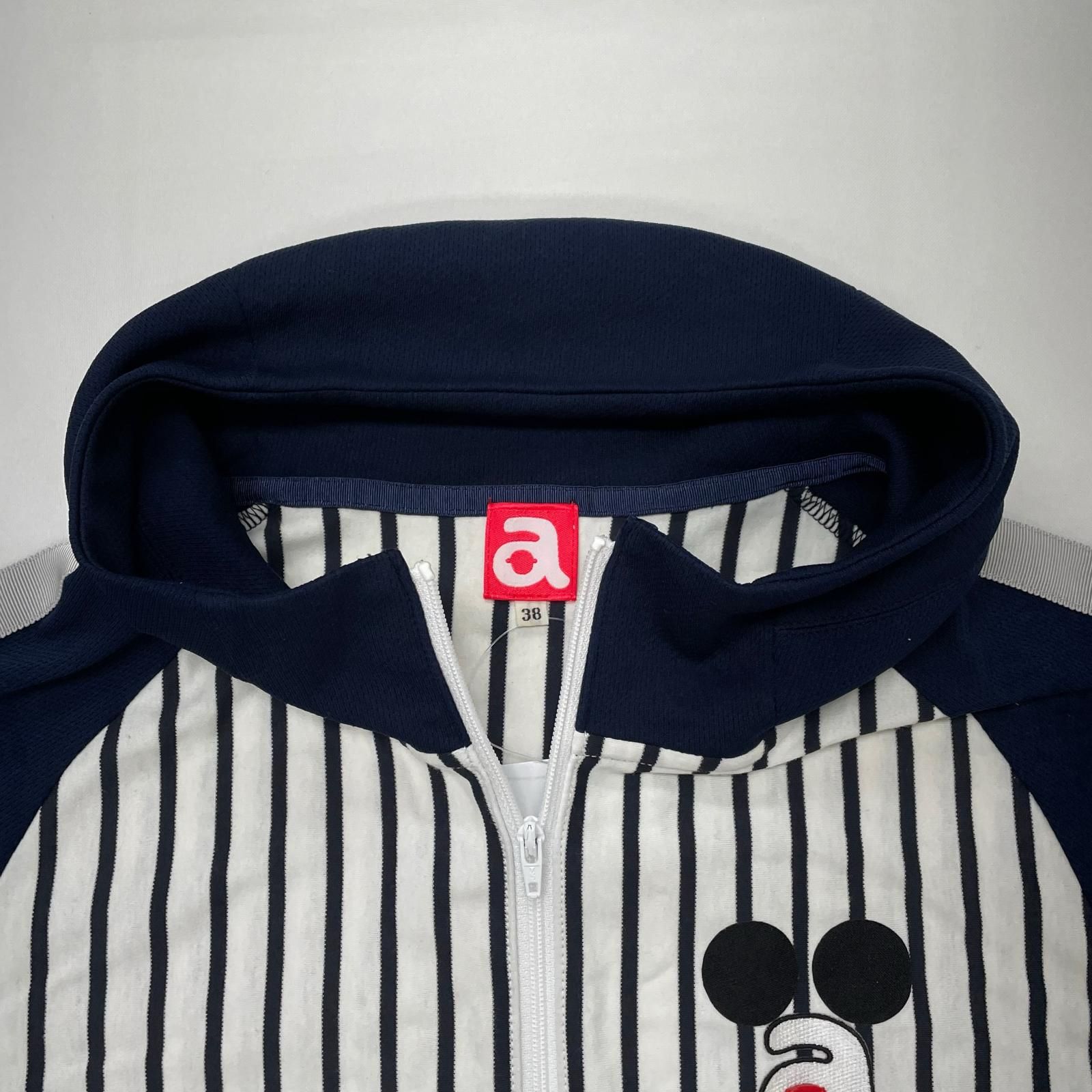 中古 レディース アルチビオ archivio フルジップアウター 38(M) 紺×白