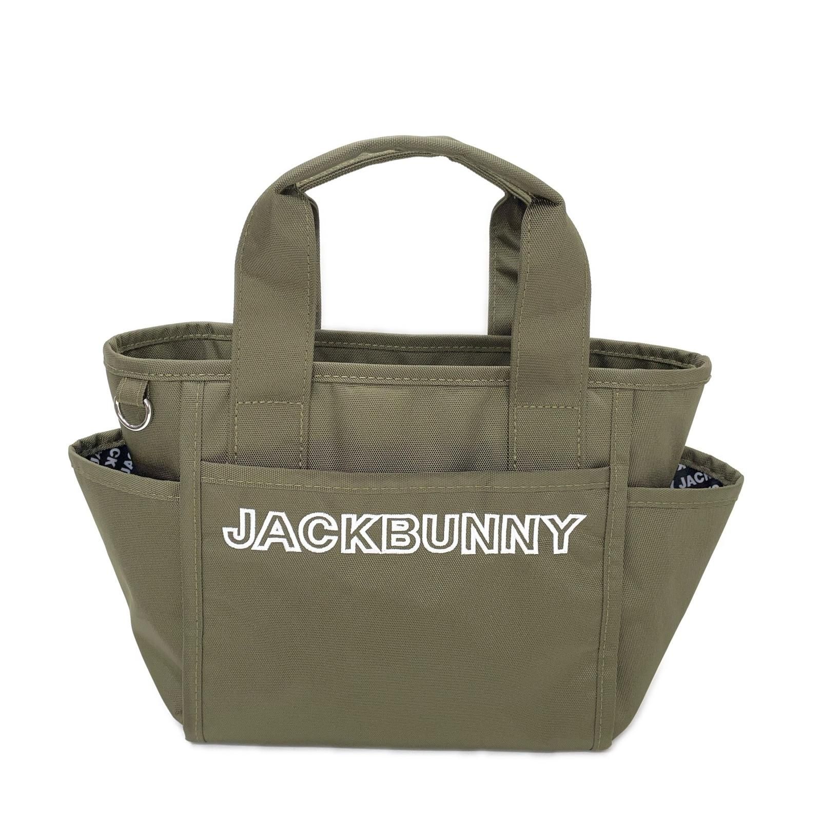 Jack Bunny カートバッグ カーキ ぬいぐるみ付 中古 ジャックバニー Jack Bunny!! カートバッグ カーキ ロゴ刺しゅう