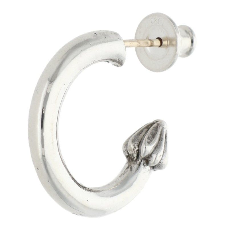 クロムハーツ HOOP PLAIN/プレーンフープ シルバーピアス メンズ