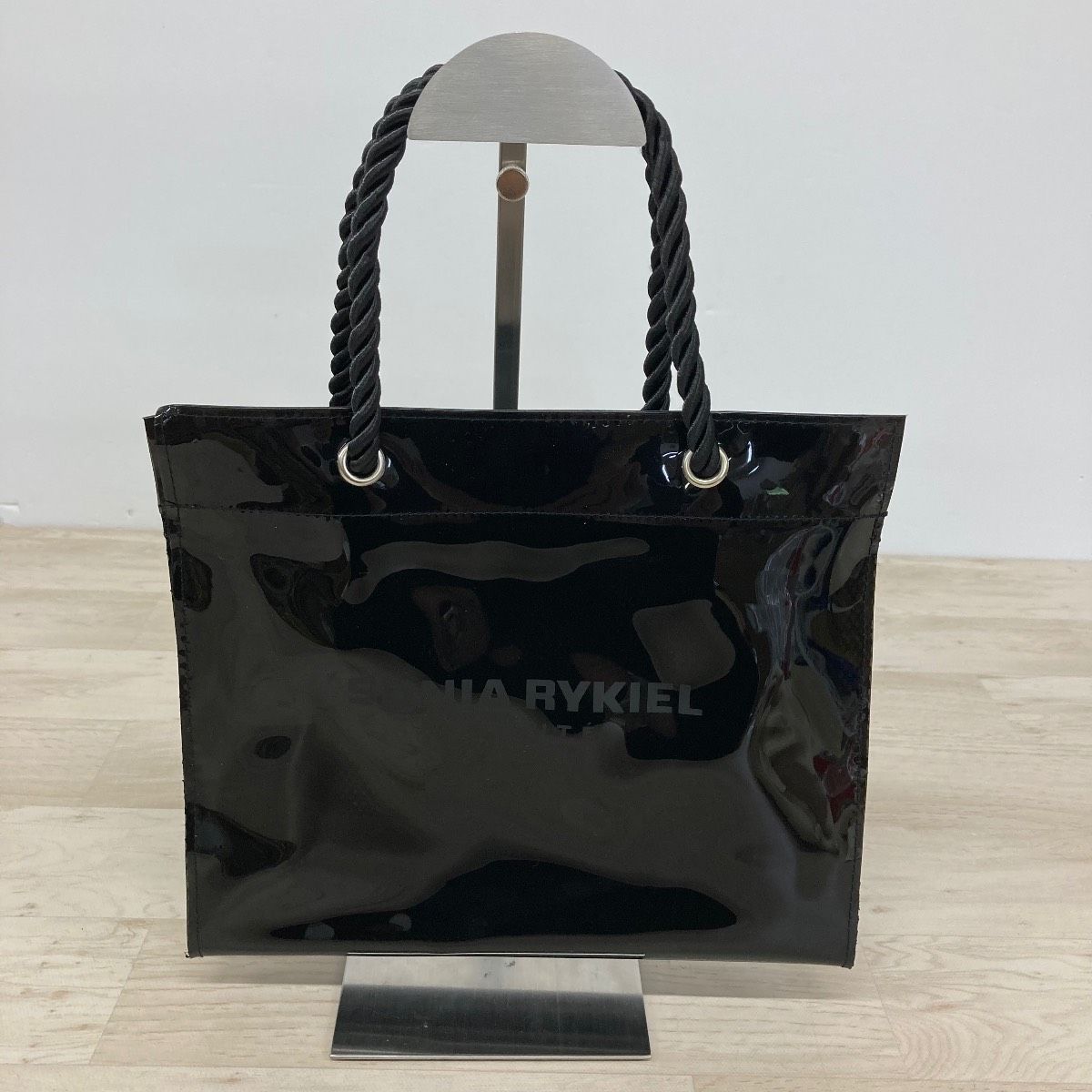 SONIA RYKIEL BEAUTE ソニアリキエル エナメル トートバッグ ブラック