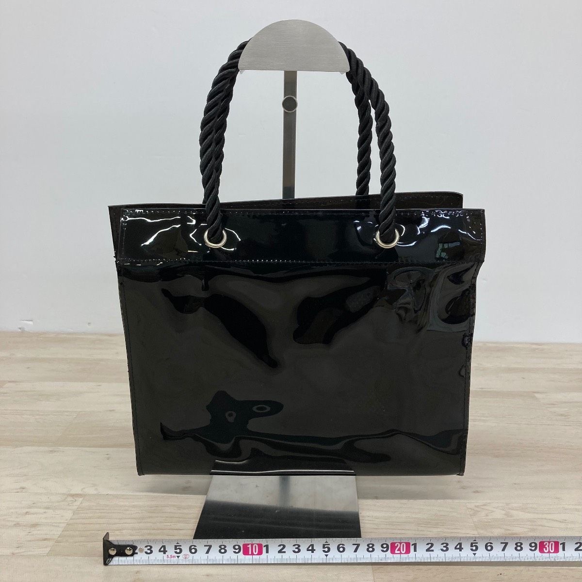 SONIA RYKIEL BEAUTE ソニアリキエル エナメル トートバッグ ブラック