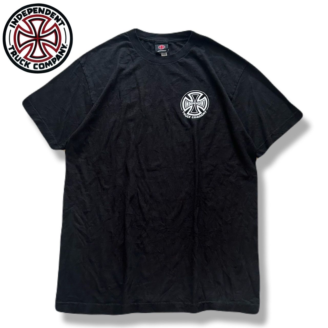 希少】INDEPENDENT Tシャツ GILDAN 半袖 アイアンクロス メキシコ製 黒