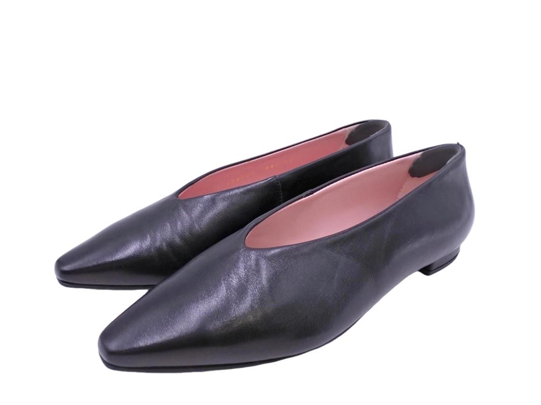 【未使用】プリティ・バレリーナ♡37 pretty ballerinas プリティバレリーナ レザー ポインテッド シューズ
