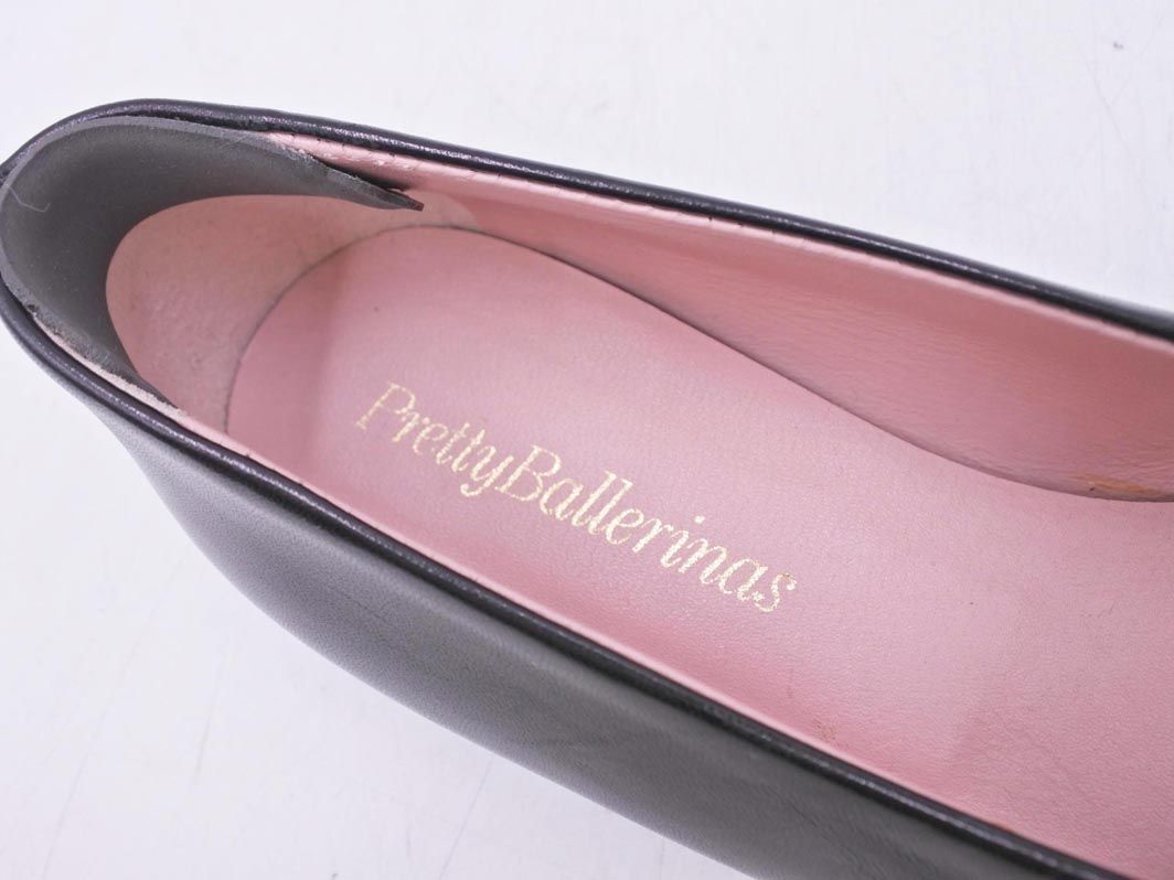【未使用】プリティ・バレリーナ♡37 pretty ballerinas プリティバレリーナ レザー ポインテッド シューズ