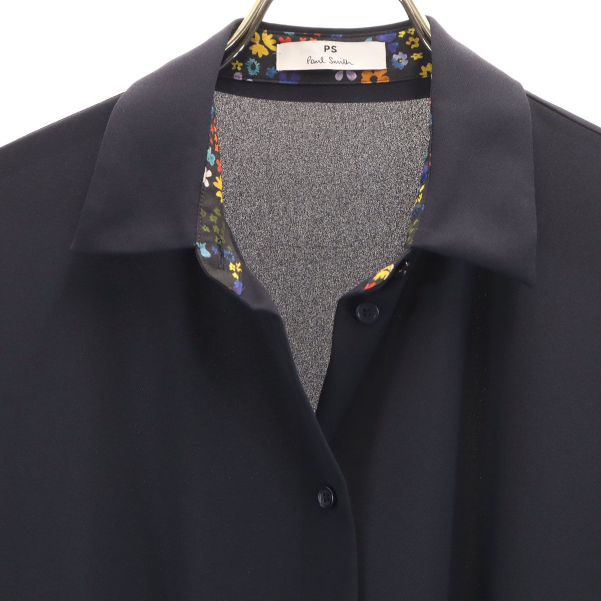 美品 PS Paul Smith ピーエスポールスミス 長袖 シャツワンピース 40