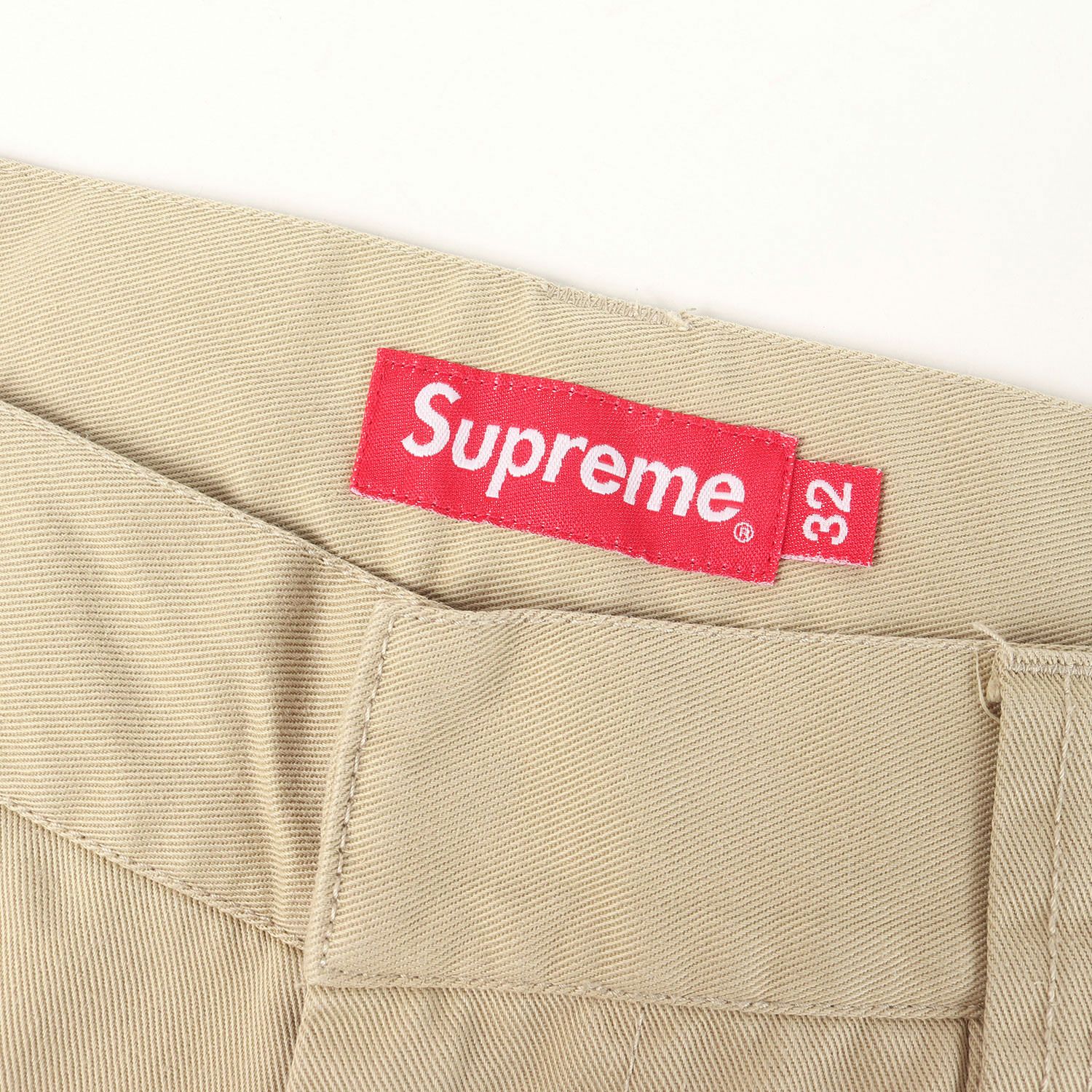 美品】Supreme シュプリーム パンツ カーキ サイズ:32 ツイル ワーク