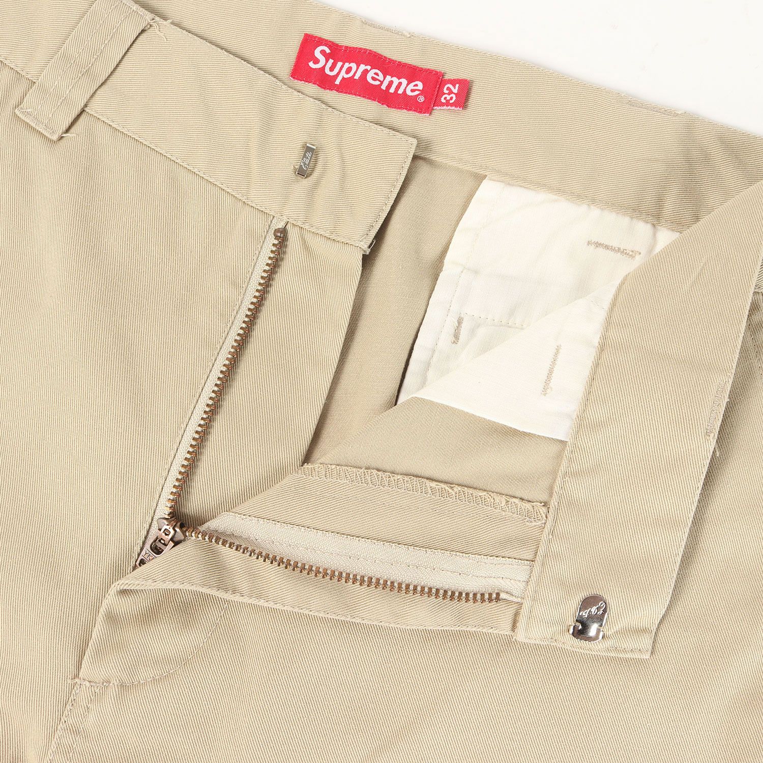 美品】Supreme シュプリーム パンツ カーキ サイズ:32 ツイル ワーク