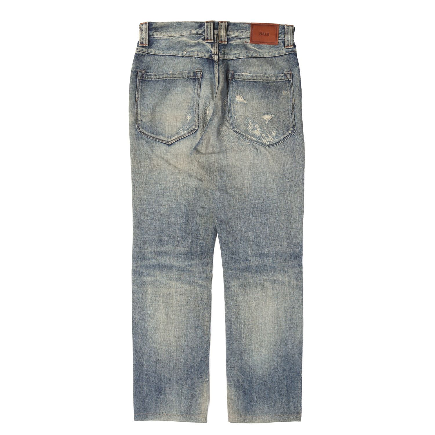 HALB ハルプ インディゴ パンツ サイズ:S Halb - クラッシュ halb 