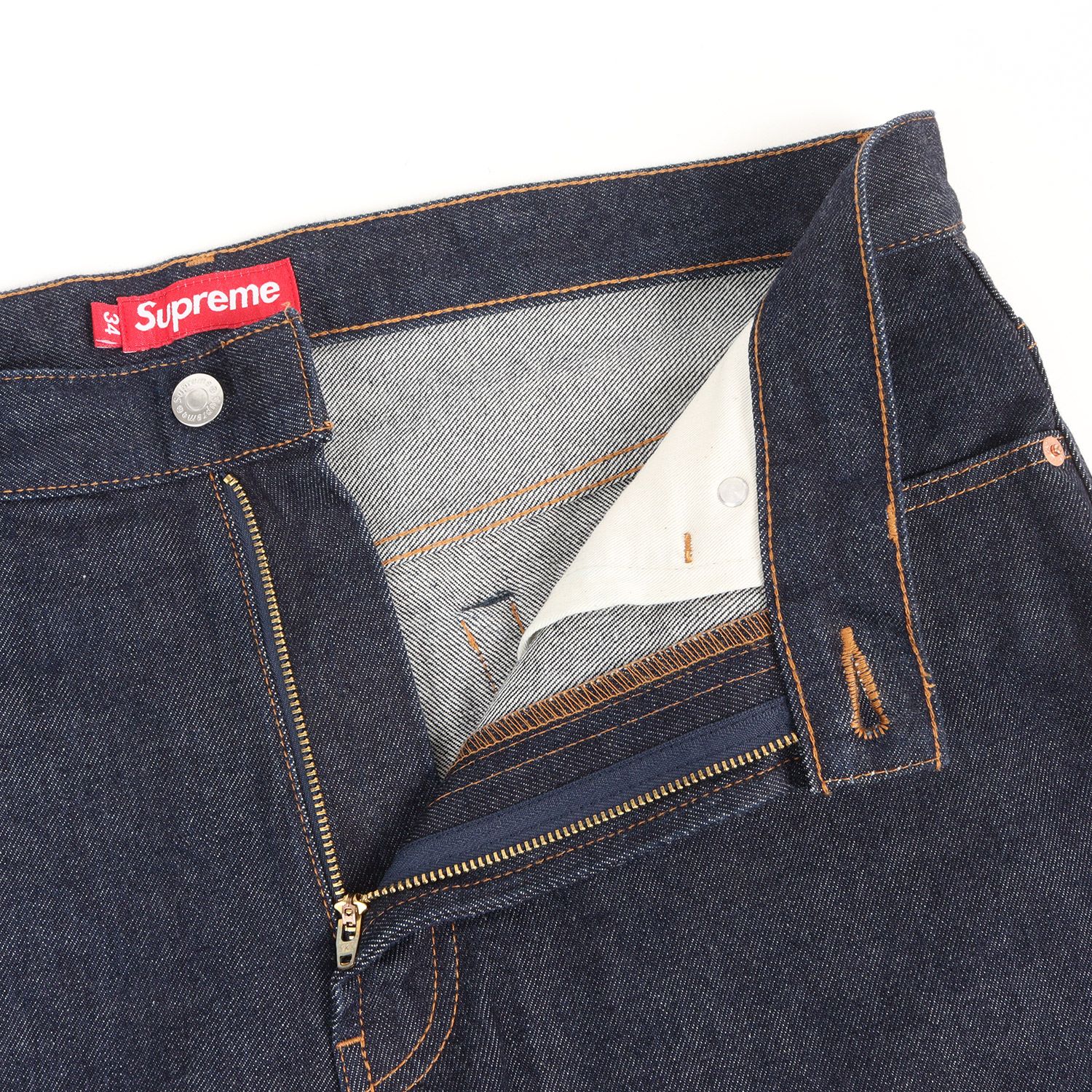 美品】Supreme シュプリーム パンツ インディゴ サイズ:34 25AW