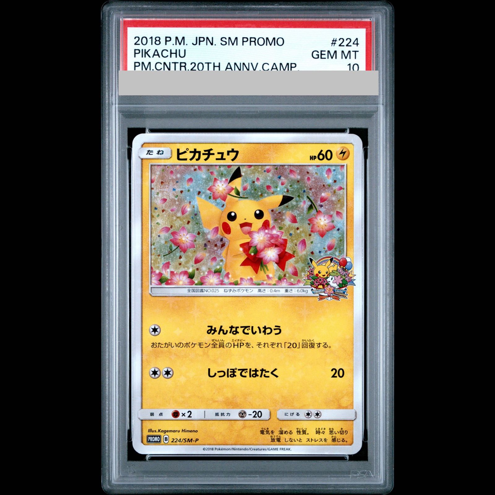 PSA10】ピカチュウ PROMO 224/SM-P 1枚 - メルカリ