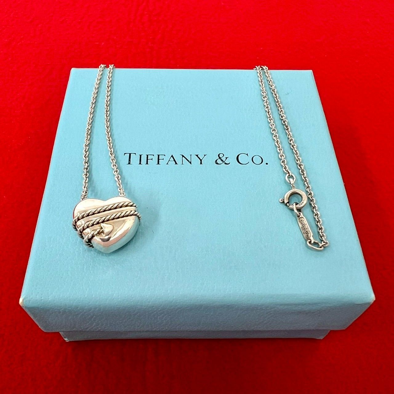 極 美品 TIFFANY&Co. ティファニー ヴィンテージ ハート＆アロー