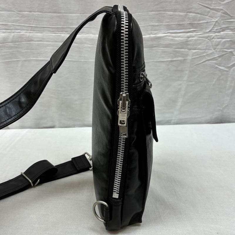 美品】PORTER フリースタイル スリングショルダー ボディバッグ 黒 