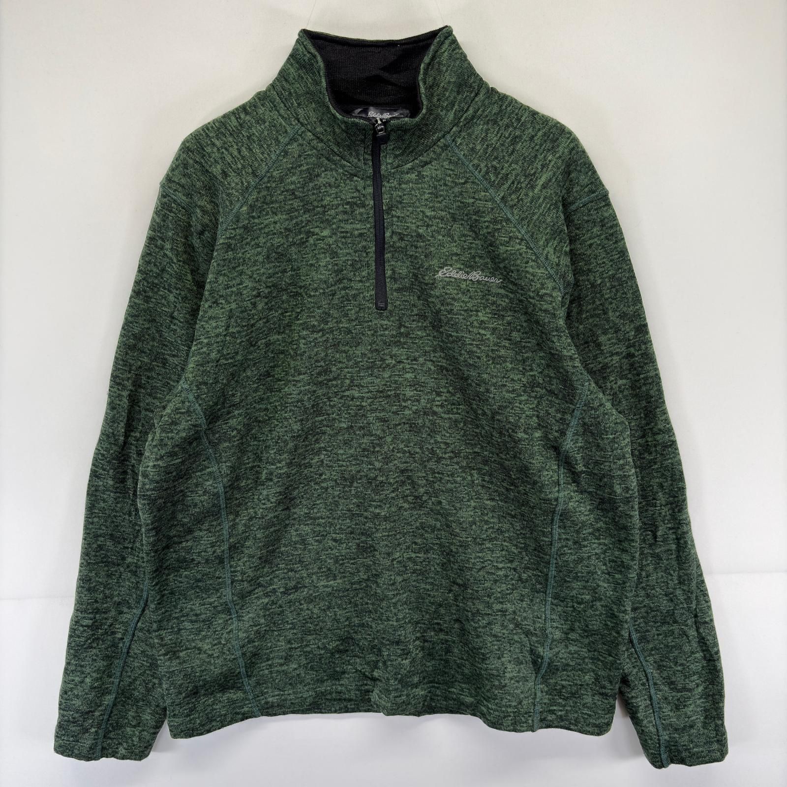 古着 エディー・バウアー Eddie Bauer フリース トレーナー ハーフ 