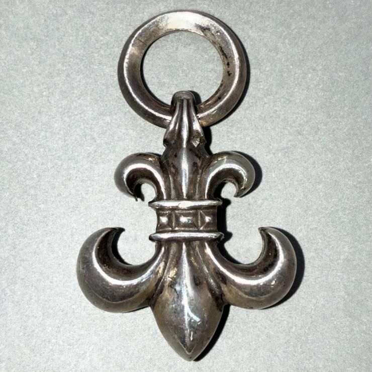 CHROME HEARTS クロムハーツ BSフレア ネックレス ペンダント レザー