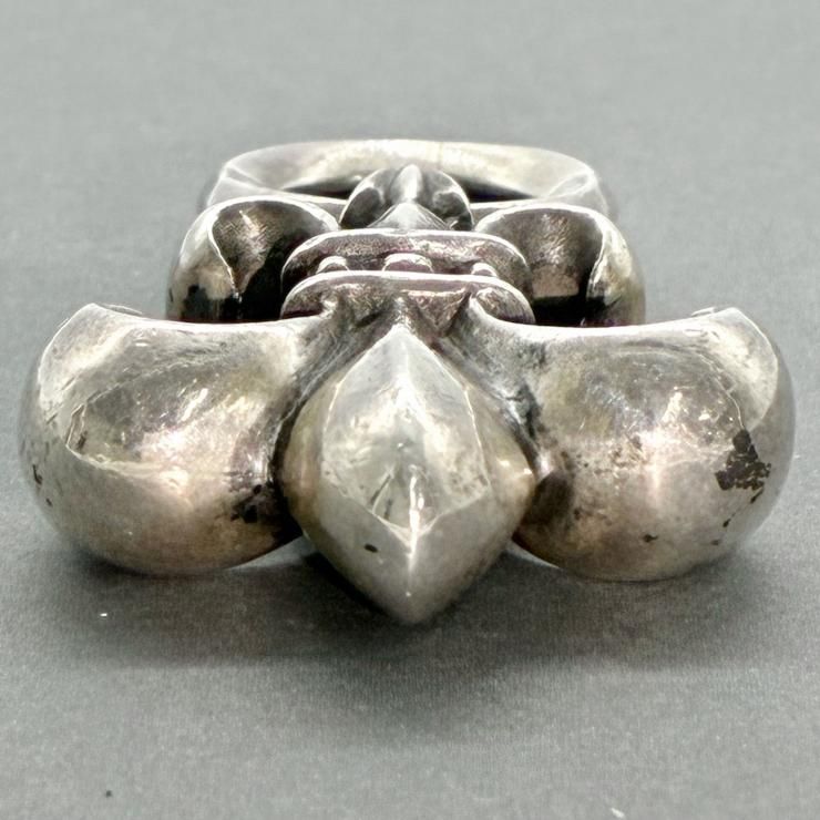 CHROME HEARTS クロムハーツ BSフレア ネックレス ペンダント レザー