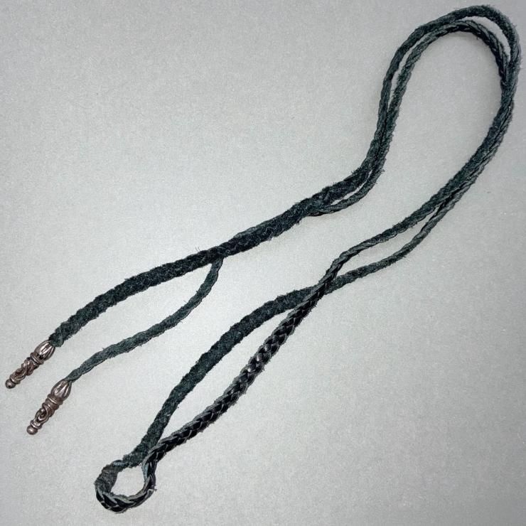 CHROME HEARTS クロムハーツ BSフレア ネックレス ペンダント レザー