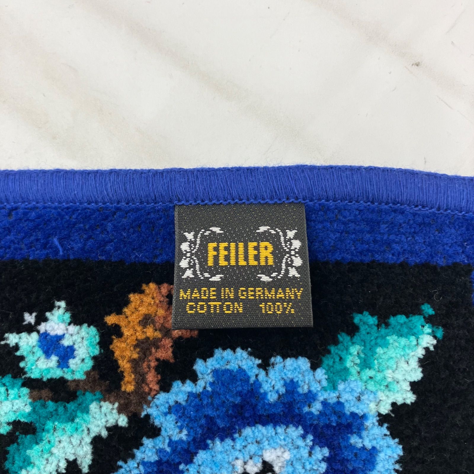 3695 FEILER フェイラー ハンカチ タオル シール付き パラディス バラ