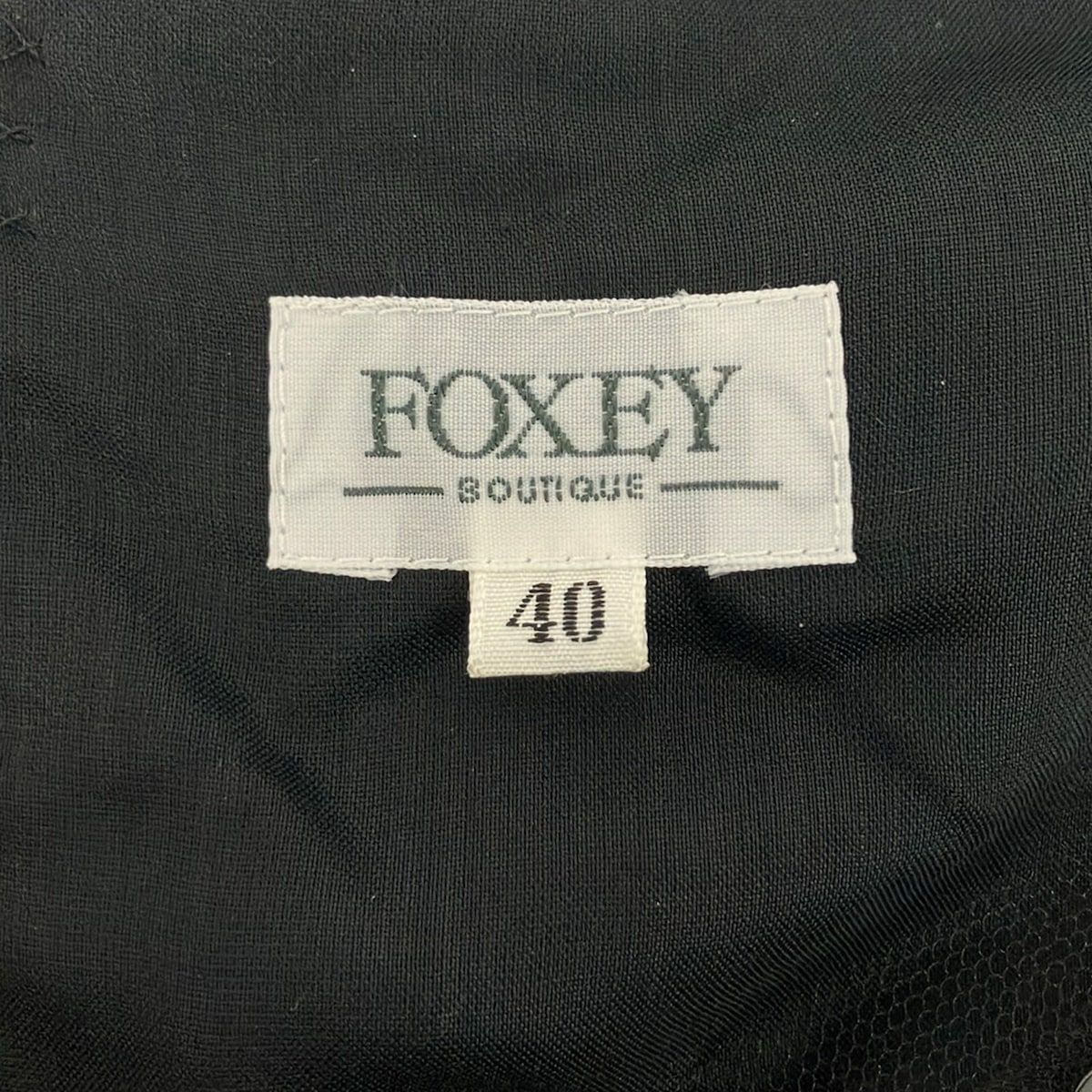 FOXEY(フォクシー) ワンピース サイズ40 M レディース美品 - 24708 黒