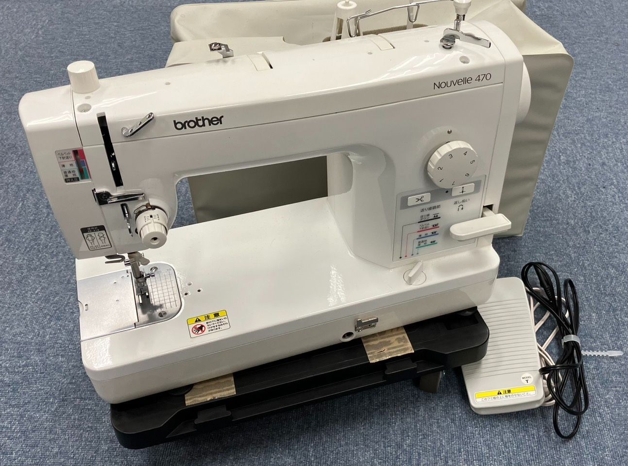 H009-SA3-231 brother ブラザー 職業用ミシン Nouvelle470 ヌーベル ハンドクラフト 手工芸 フットペダル付き ※針動作確認済み 1 26,000円