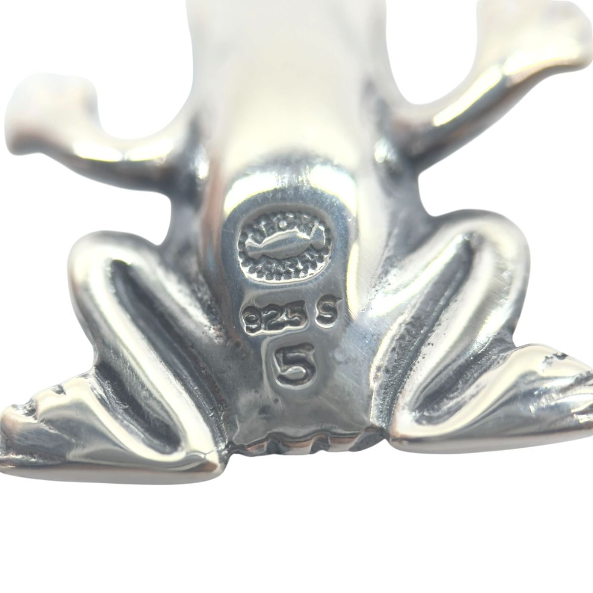 美品 Georg Jensen ジョージジェンセン カエル モチーフ シルバー925