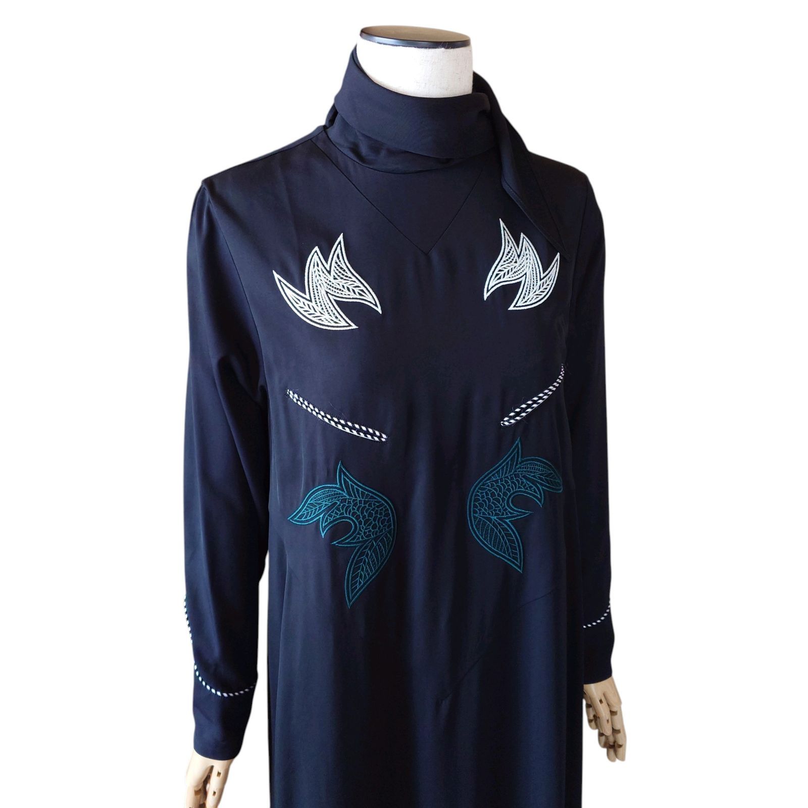 TOGA PULLA トーガプルラ Rayon embroidery racd dress レーヨン 刺繍