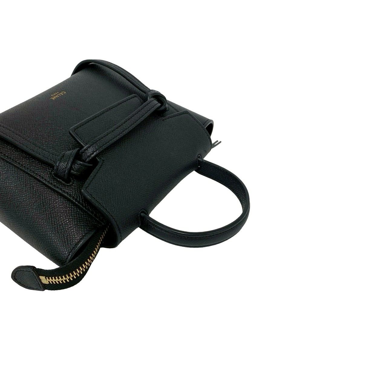 極 美品 袋付き CELINE セリーヌ ベルトバッグ ピコ レザー 本革 2way