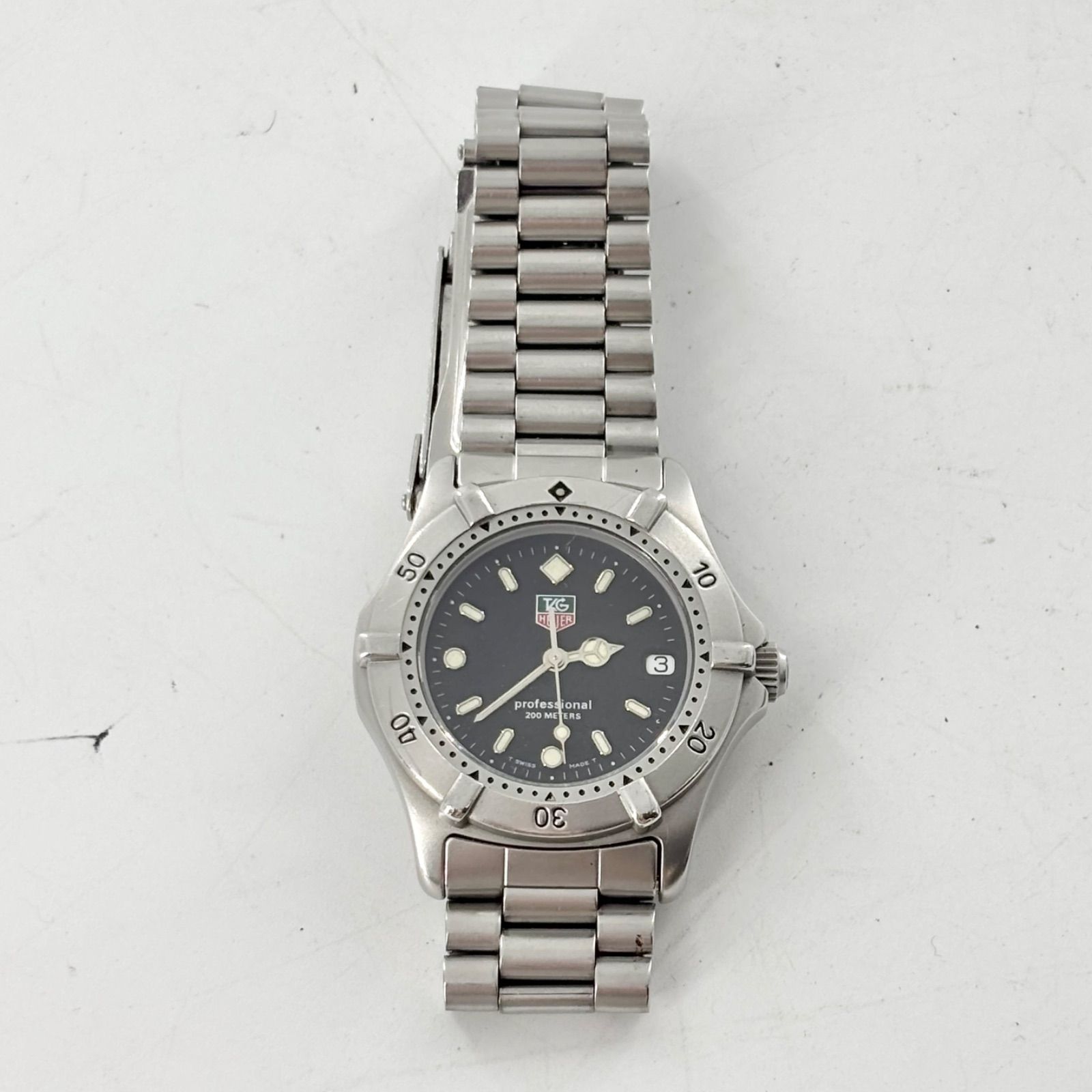 モ*ン様 タグ・ホイヤー ステンレススチール ブラックダイアル TAG Heuer タグ ホイヤー プロフェッショナル 2000シリーズ ブラック