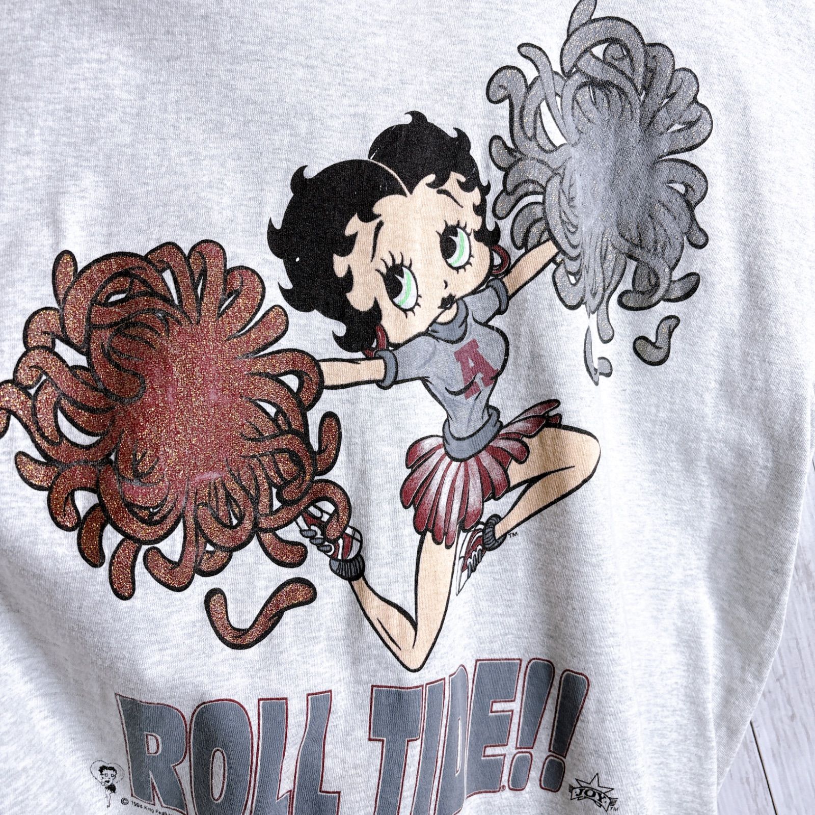 入手困難】90s Vintage 古着 BETTY BOOP T-shirt ベティブープ グレー