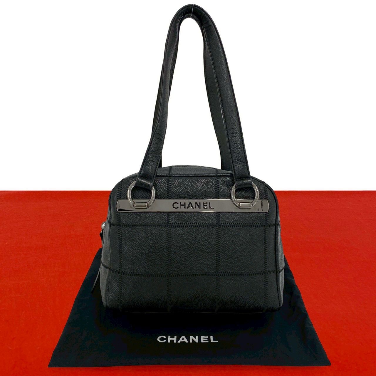 極 美品 袋付 シール有 10番台 CHANEL シャネル チョコバー キャビア