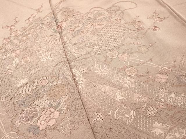 平和屋着物▽中国三大刺繍 スワトウ刺繍 汕頭刺繍 総刺繍 訪問着 几帳
